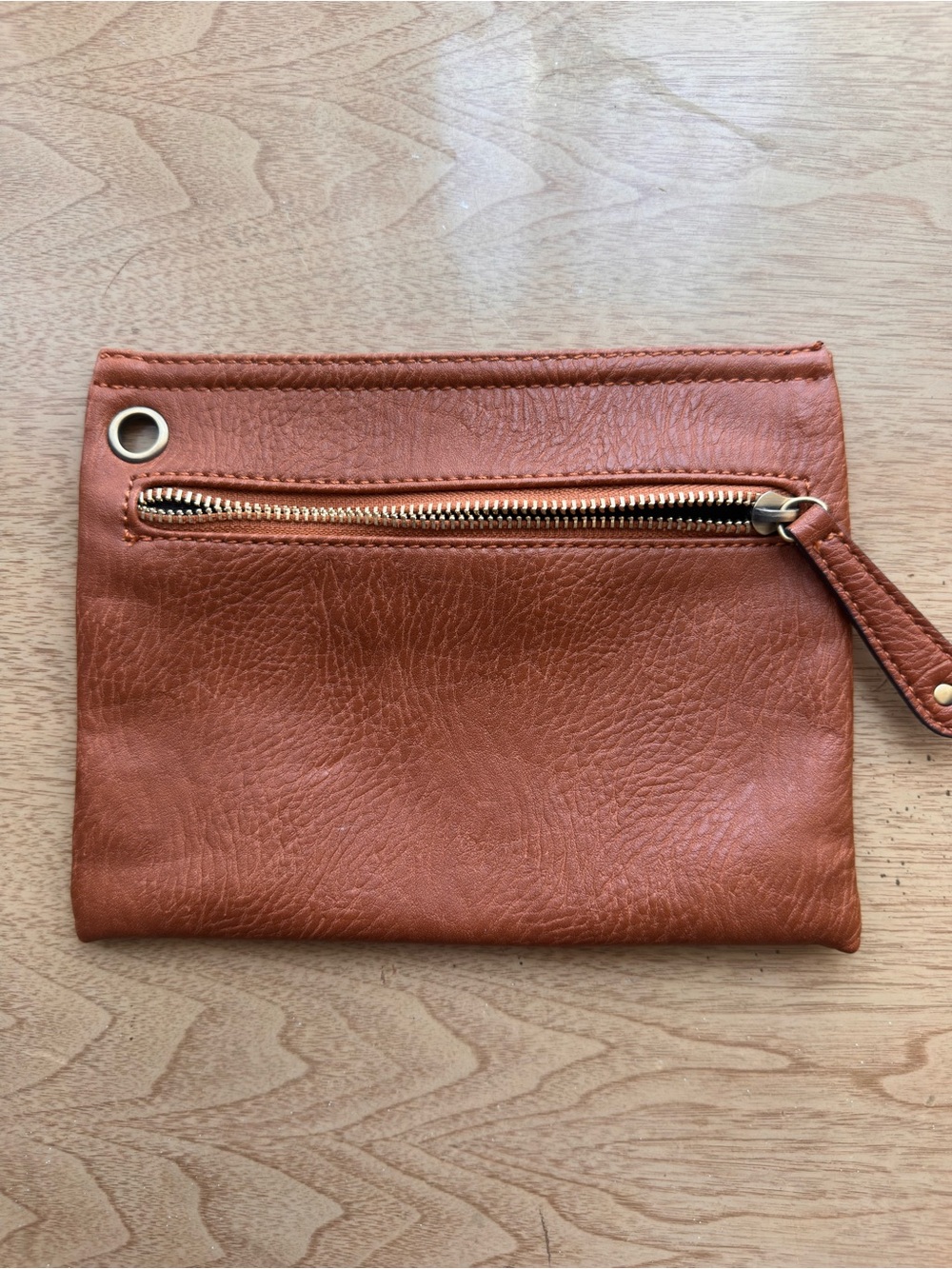 Leather Wristlet Clutch